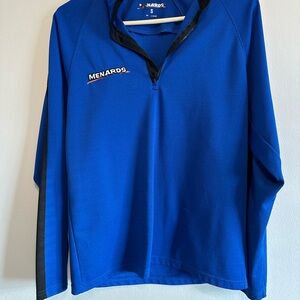 Vibrant Blue Long-Sleeve Jersey Top
